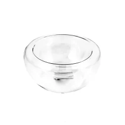 3 x 170ml Medium Double-Walled Glass Bowl