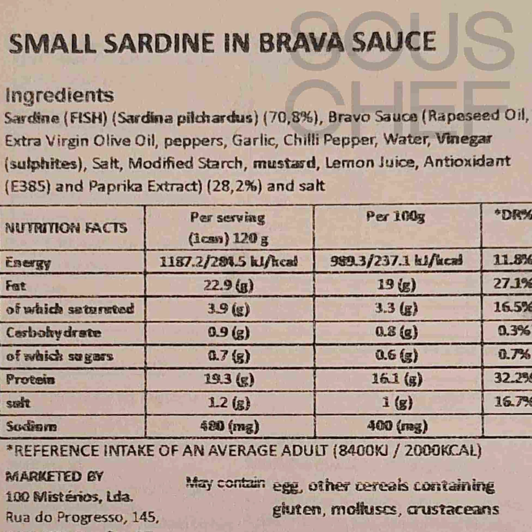 ABC+ Small Sardines in Brava Sauce, 125g