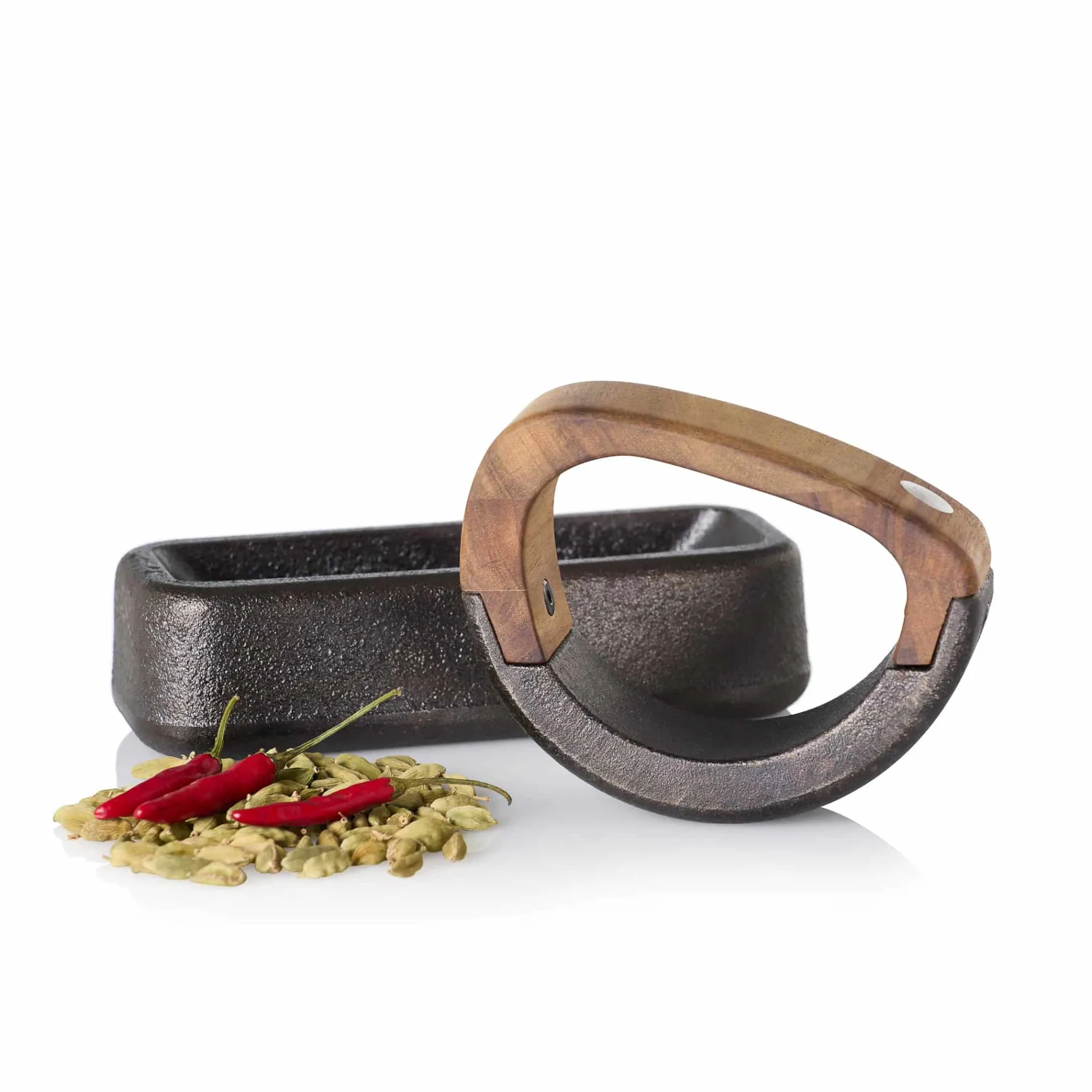 AdHoc Rocca Cast Iron Rocking Mortar