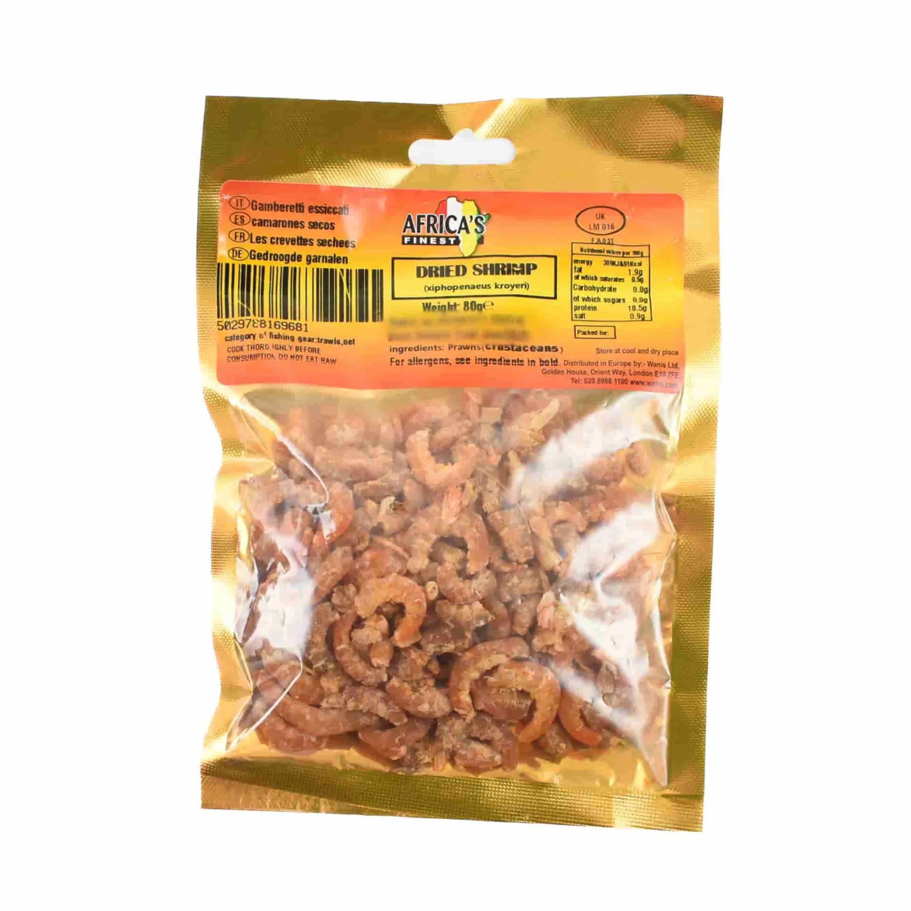 Africas Finest Dried Shrimp, 80g