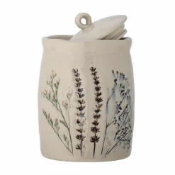 Bea Floral Jar with Lid, 12cm