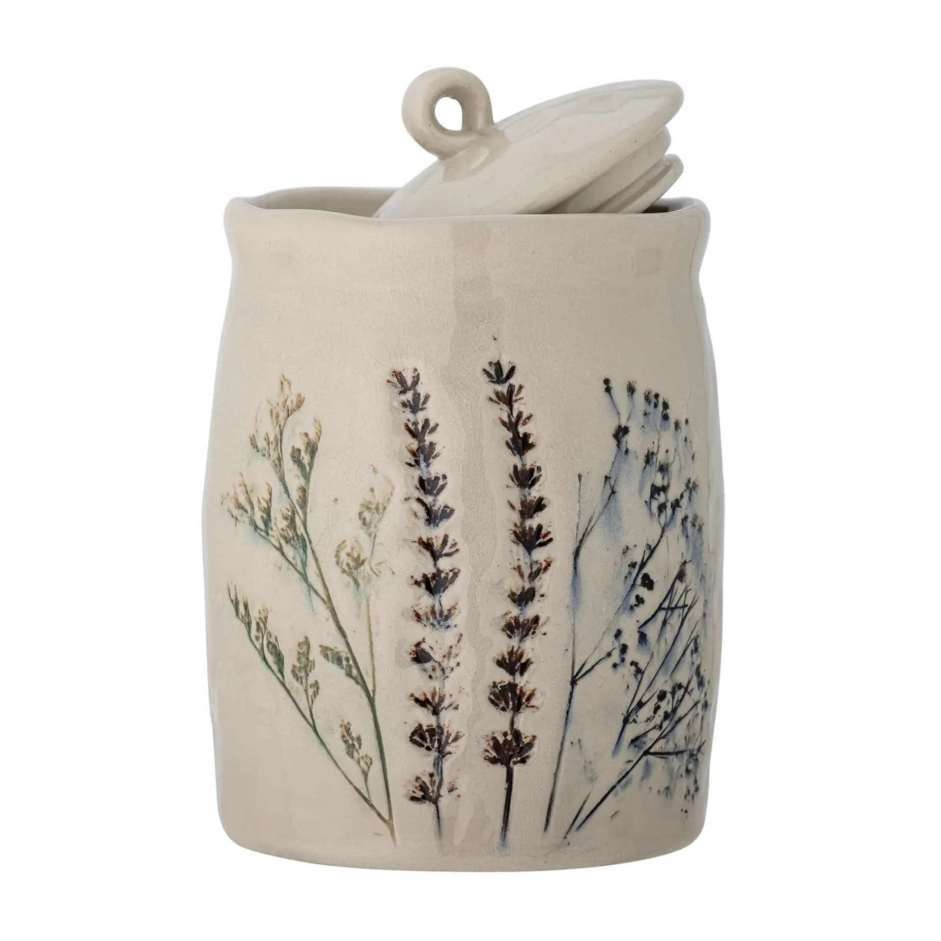 Bea Floral Jar with Lid, 12cm