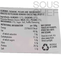 Belazu Truffle & Pecorino Nut Mix, 135g