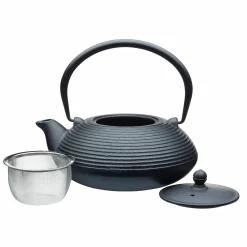Black Cast Iron Teapot, 900ml