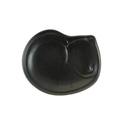 Black Cat Japanese Small Plate, 11cm