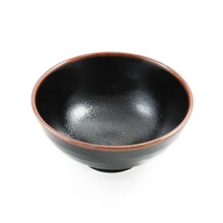 Black Stoneware Ramen Bowl, 19.7cm