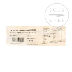Blanched, Skinless Marcona Almonds, 1kg