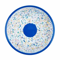 Blue Dot Enamel Salad Bowl