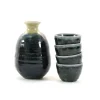 Blue Glaze Sake Set