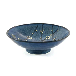 Blue Sakura Shallow Bowl, 24.5cm