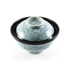 Blue Wave Covered Bowl, 15.7cm
