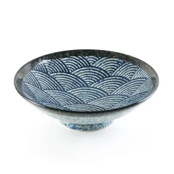 Blue Wave Large Shallow Bowl, 24.3cm