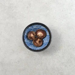 Blue Wave Rice Bowl, 12cm