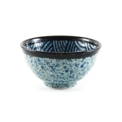 Blue Wave Rice Bowl, 12cm