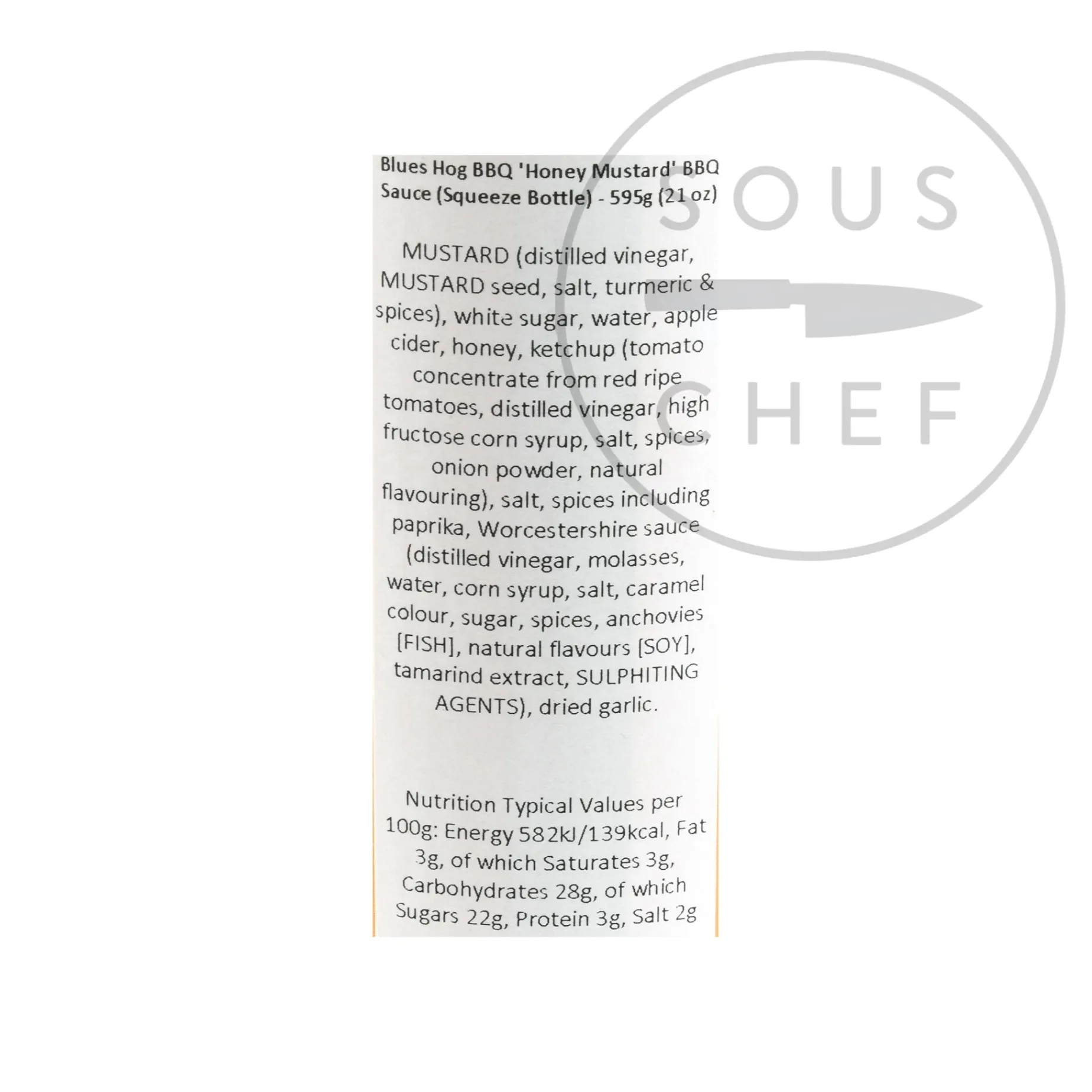 Blues Hog 'Honey Mustard' BBQ Sauce, 595g