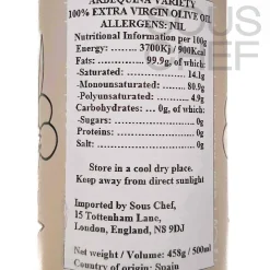 Bravoleum Arbequina Extra Virgin Olive Oil, 500ml