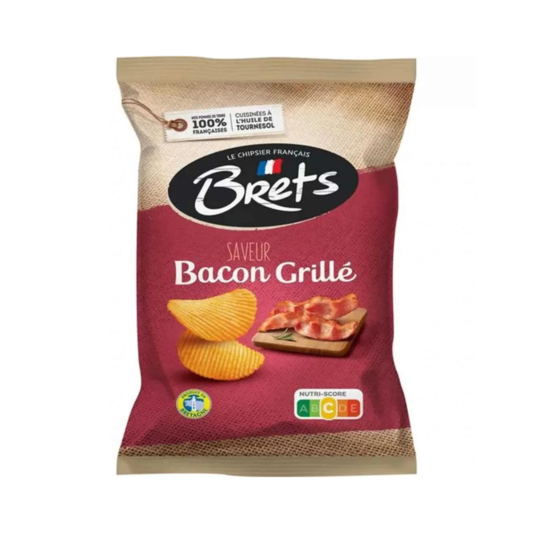 Bret's Grilled Bacon Crisps, 125g