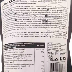 Bristol Syrup Co Lemon Juice, 600ml