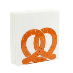 Brown Pretzel Metal Napkin Holder