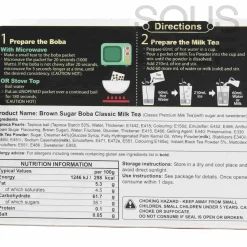 Brown Sugar Boba Classic Milk Tea Kit, 3 sets