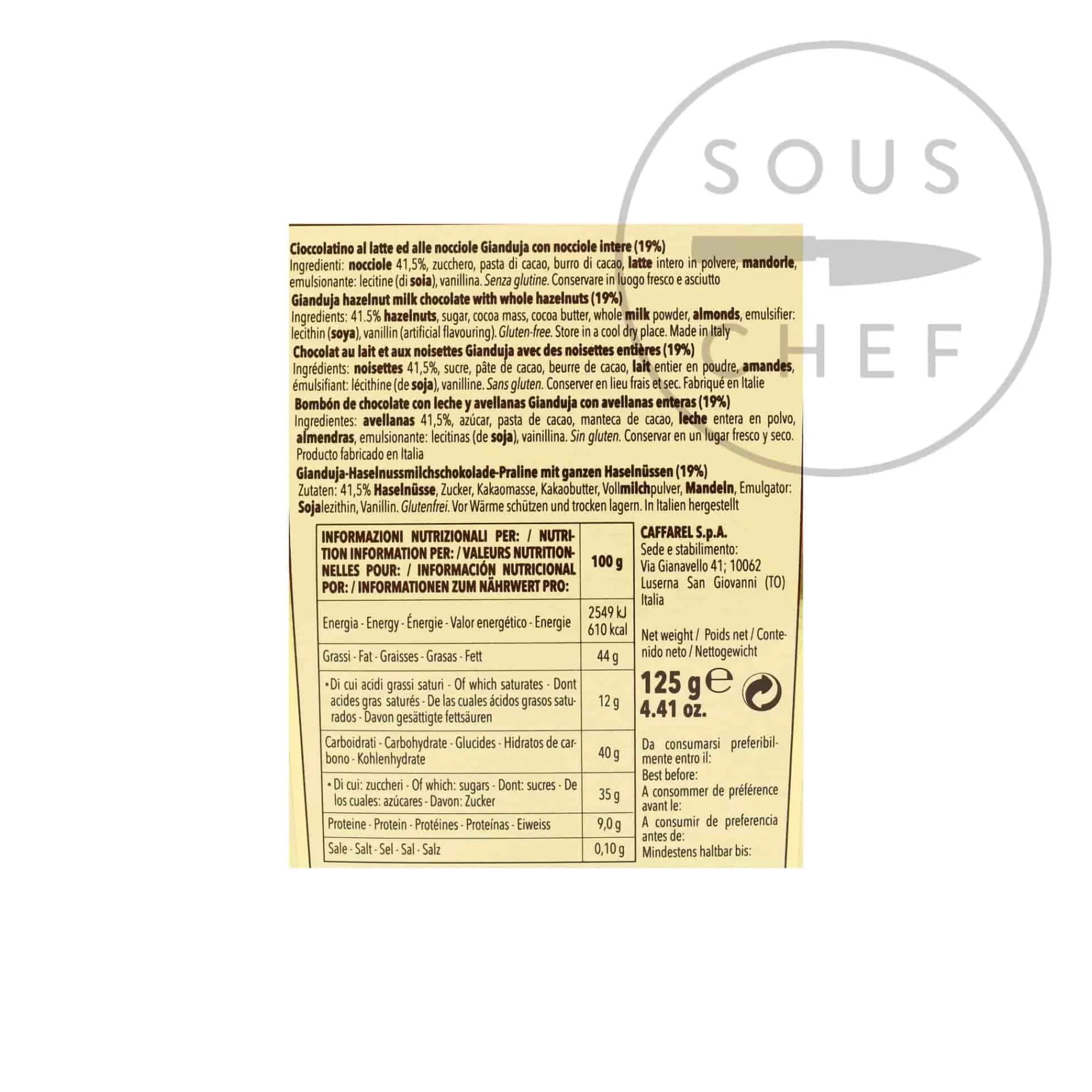 Caffarel Piemonte Ballotin Assorted, 125g