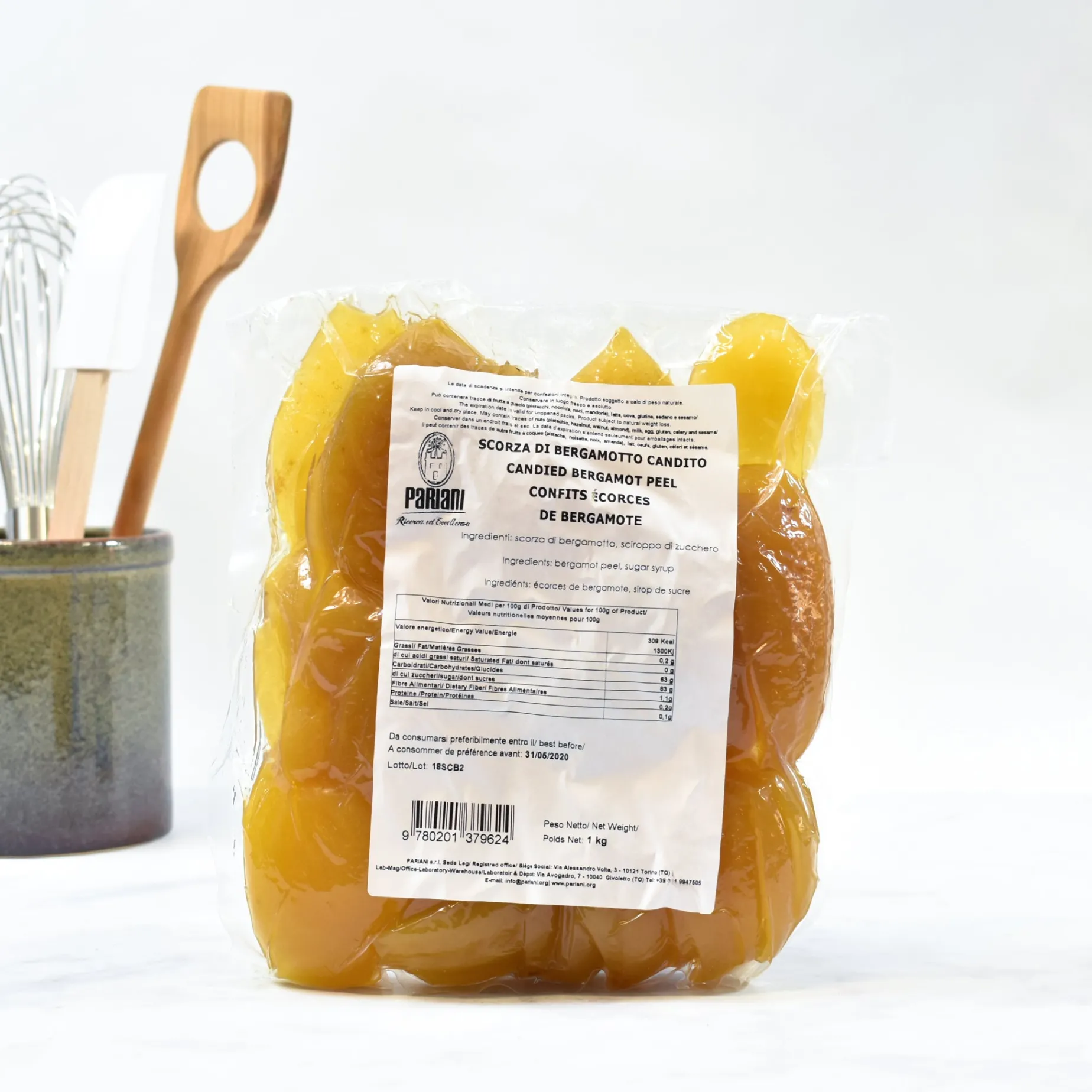 Calabrian Candied Bergamot Peel, 1kg