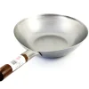 Carbon Steel Wok - Flat Base, 33cm dia