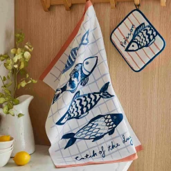 Catch of the Day Fish Tea Towel
