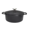 Chasseur Black Cast Iron Dutch Oven, 24cm