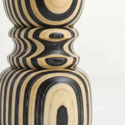 Chiarugi Black & White Stripe Pepper Mill, 28cm