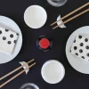 Chopstick Rest & Soy Sauce Dish Set - Gyoza & Steamer Design