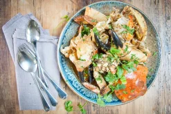 Chouseki Blue Gold Plate, 28.5cm dia x 3.5cm