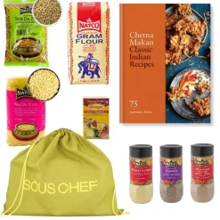 Classic Indian Recipes Cookbook and Ingredients Set