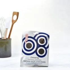 Clearspring Organic Black Sesame Brown Rice Crackers, 40g