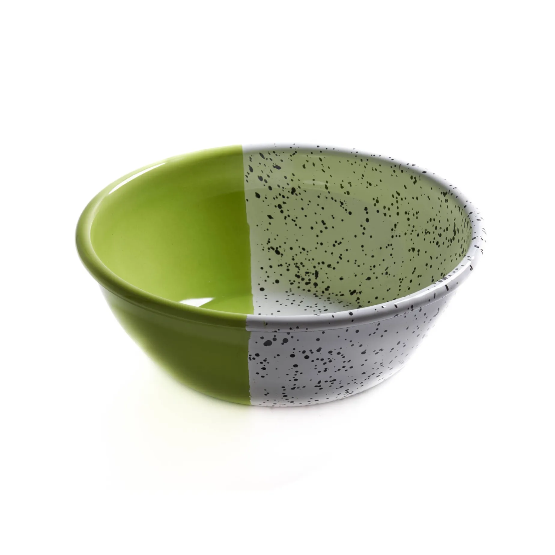 Colourpop Enamel Salad Bowl, Lime Green 26cm