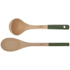 Cookut Wooden Spoon and Ladle Set, Green