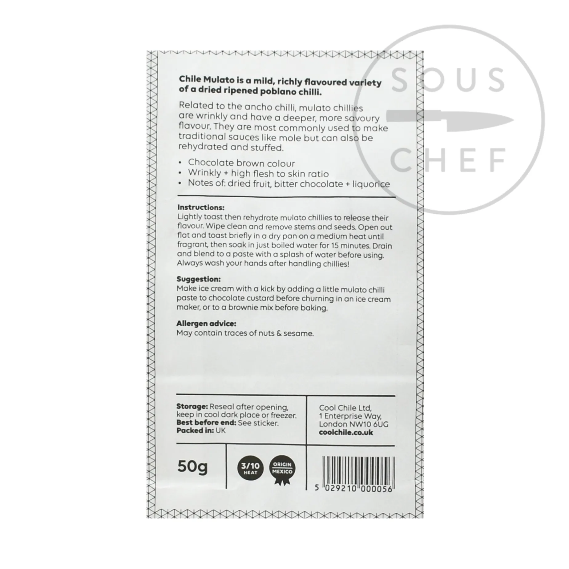 Cool Chile Mulato Chilli, 50g