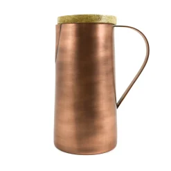 Copper & Mango Wood Water Jug, 1250ml