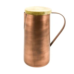 Copper & Mango Wood Water Jug, 1250ml