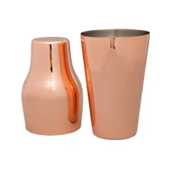 Copper Plated French Cocktail Shaker, 600ml