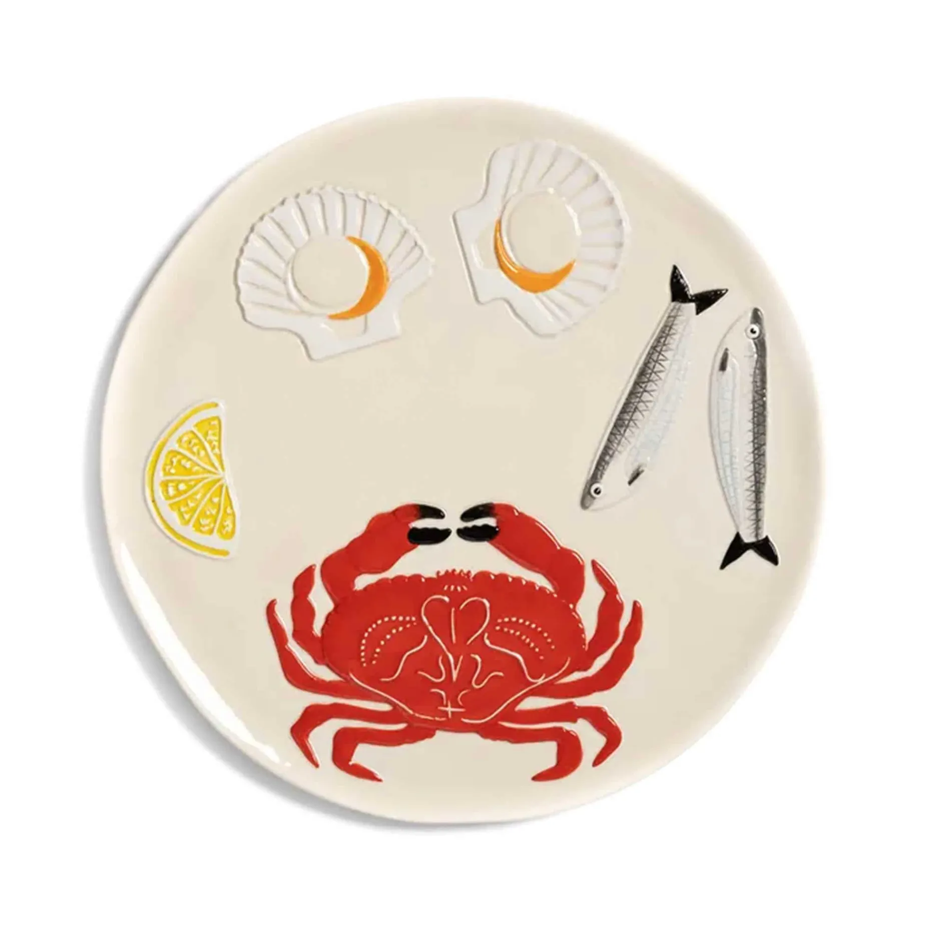 Crab Ceramic Platter, 26.5cm