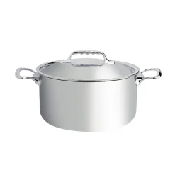 De Buyer Affinity Stainless Steel Casserole Pan with Lid