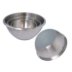 De Buyer Hemisphere Mixing Bowl with Silicone Base, 24cm