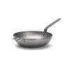 De Buyer Mineral B Flat Base Wok, 32cm