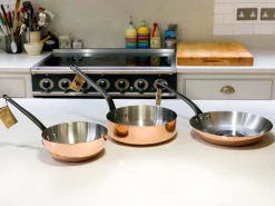 De Buyer Prima Matera Induction-Compatible Copper Saute Pan - Straight
