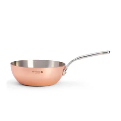 De Buyer Prima Matera Induction Copper Saucier with Stainless Steel Handle, 20cm