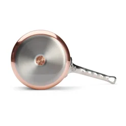 De Buyer Prima Matera Induction Copper Saucepan with Stainless Steel Handle