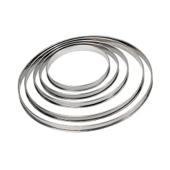 De Buyer Stainless Steel Tart Ring, 20cm