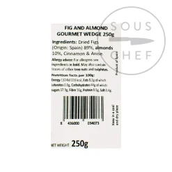 De Juan Fig and Almond Wedge, 250g