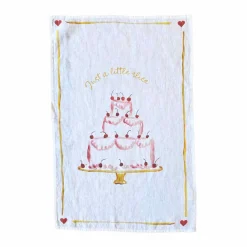 Dinette Just A Slice Linen Tea Towel